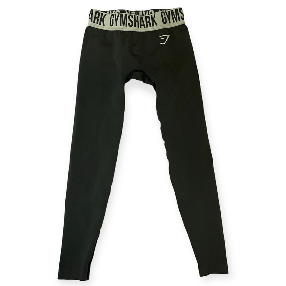 Gymshark Green Active Gym‎ Workout Lifting Yoga Hiking Cycling Leggings Size XS